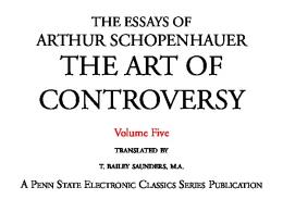 THE ART OF CONTROVERSY