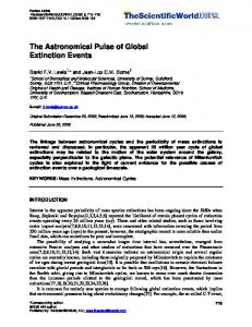 The Astronomical Pulse of Global Extinction Events