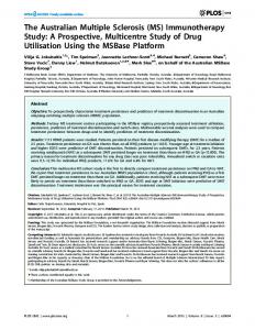 The Australian Multiple Sclerosis (MS ... - Semantic Scholar