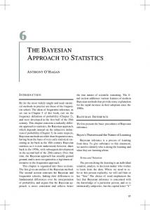 THE BAYESIAN APPROACH TO STATISTICS