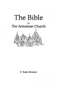 The Bible - Armenian Apostolic Church Library Online