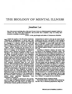 the biology of mental illness