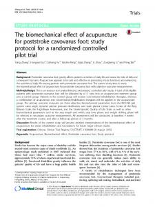 The biomechanical effect of acupuncture for ... - Semantic Scholar