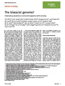 The biosocial genome? - Serval