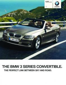 THE BMW 3 SERIES CONVERTIBLE. - Home