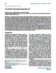 The Cardiac Electrophysiology Web Lab