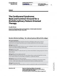 The Cardiorenal Syndrome - Karger Publishers