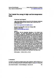 The Casimir free energy in high- and low-temperature limits