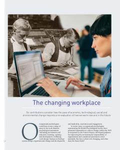 The changing workplace