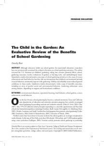 The child in the garden