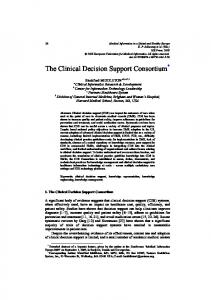 The Clinical Decision Support Consortium - Semantic Scholar