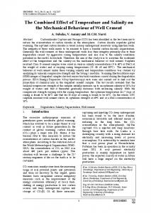 The Combined Effect of Temperature and Salinity on the Mechanical ...