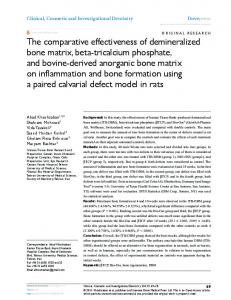 The comparative effectiveness of demineralized