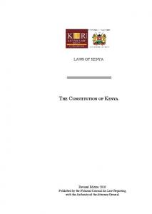 The Constitution of Kenya