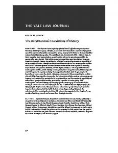 The Constitutional Foundations of Chenery - The Yale Law Journal