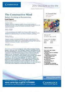 The Constructive Mind