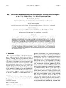 The Continuum of Northern Hemisphere Teleconnection ... - CiteSeerX