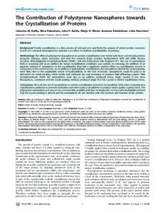 The Contribution of Polystyrene Nanospheres towards the ... - CiteSeerX