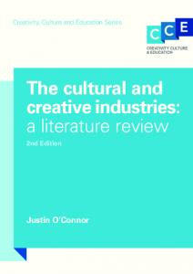 The Cultural and Creative Industries