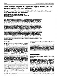 The d3/d2 alkyne complexes