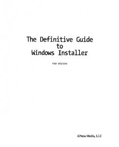 The Definitive Guide - Springer