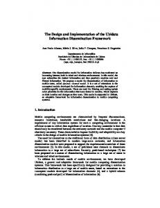 The Design and Implementation of the Ubidata ... - Semantic Scholar