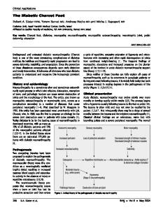 The Diabetic Charcot Foot