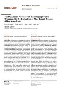 The Diagnostic Accuracy of Mammography and Ultrasound in the ...