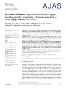 The differences between copper sulfate and tribasic copper chloride ...