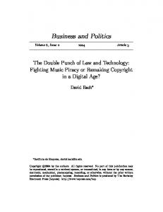 The Double Punch of Law and Technology: Fighting ... - CiteSeerX