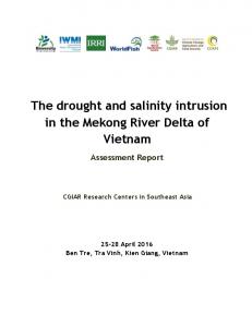 The drought and salinity intrusion in the Mekong ... - CGSpace - cgiar