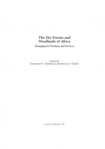 The Dry Forests and Woodlands of Africa - Center for - CIFOR