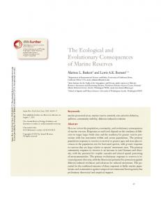 The Ecological and Evolutionary Consequences of ...