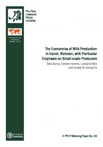 The Economics of Milk Production in Hanoi, Vietnam ... - AgEcon Search