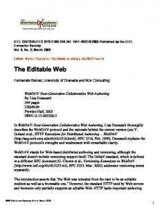 The Editable Web - IEEE Xplore