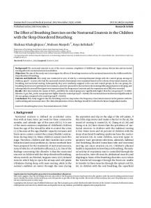 The Effect of Breathing Exercises on the Nocturnal ... - Semantic Scholar