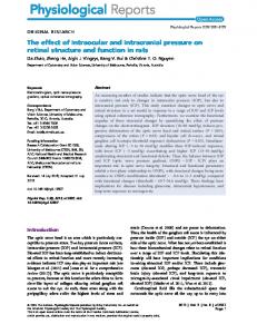 The effect of intraocular and intracranial pressure ... - Semantic Scholar