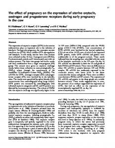 The effect of pregnancy on the expression of uterine ...