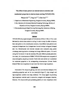 The effect of scan pattern on microstructure evolution and mechanical ...