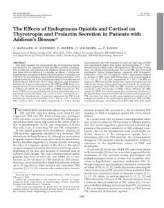 The Effects of Endogenous Opioids and Cortisol on Thyrotropin and ...