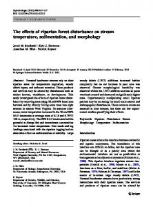 The effects of riparian forest disturbance on stream ... - Springer Link