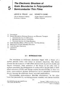 The Electronic Structure ot