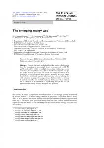 The emerging energy web - Springer Link