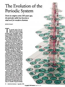 The Evolution of the Periodic System