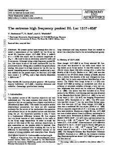 The extreme high frequency peaked BL Lac 1517+ 656