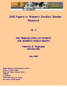 THE FEMINIZATION OF POVERTY?