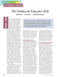 The Fieldwork Educator Role