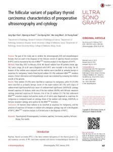 The follicular variant of papillary thyroid carcinoma