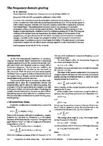 The Frequency-domain Grating