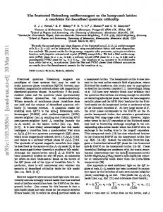 The frustrated Heisenberg antiferromagnet on the honeycomb lattice ...